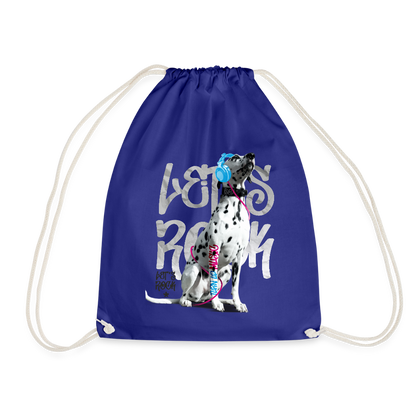 LiNBW. Turnbeutel Dalmatiner Let´s Rock - Königsblau