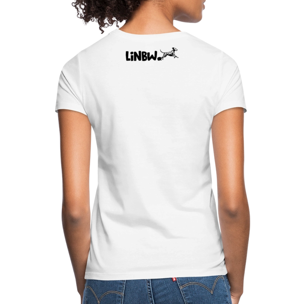 LiNBW. Frauen T-Shirt Dalmatiner Life is not just black and white - Weiß