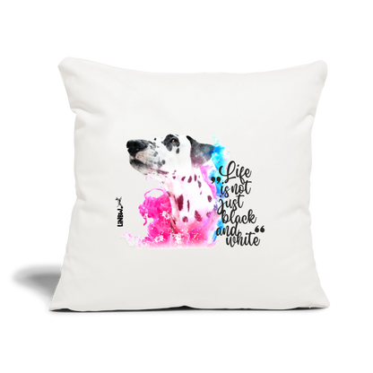 LiNBW. Kissen mit Füllung 45 x 45 cm Dalmatiner Life is not just black and white - Naturweiß 