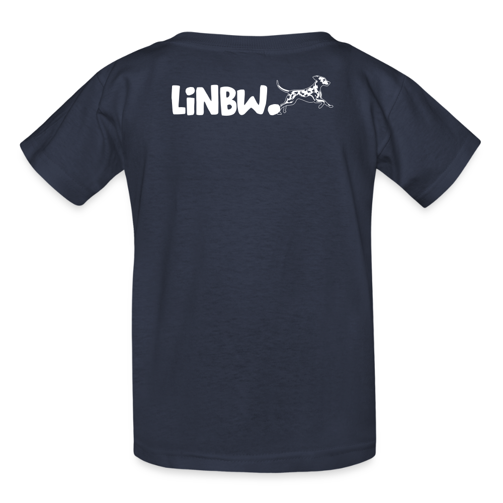 Kinder-T-Shirt – Dalmatiner in Farbe | Life is not just black and white - Navy