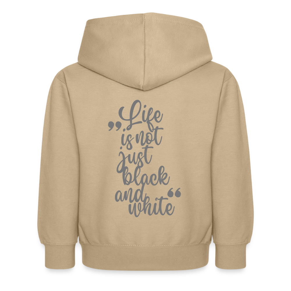 LiNBW. Kinder Hoodie Life is not just black and white - Sand