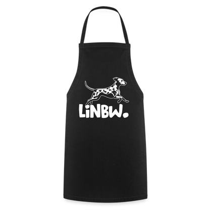 Kochschürze mit LINBW-Logo – schlicht, stilvoll & bewusst - Schwarz