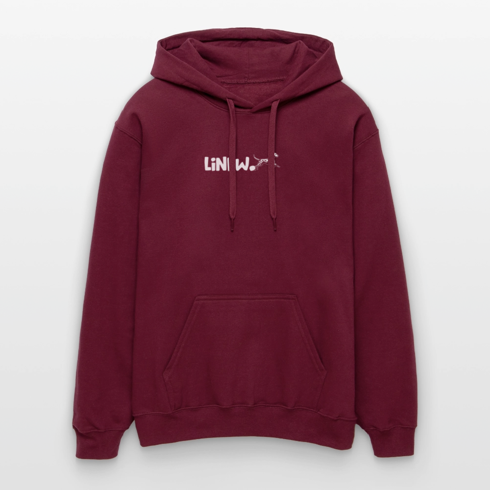 LiNBW. Männer & Frauen Hoodie Life is not just black and white - Maroon