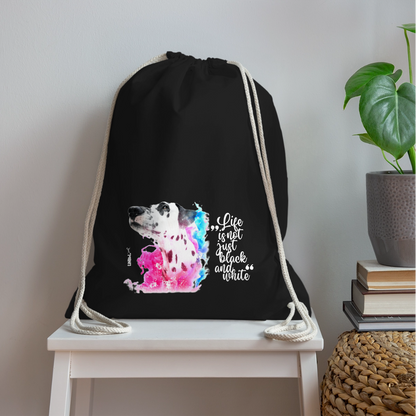 LiNBW. Turnbeutel Dalmatiner Life is not just black and white - Schwarz