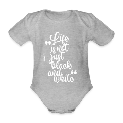 LiNBW. Body Kurzarm Life is not just black and white - Grau meliert