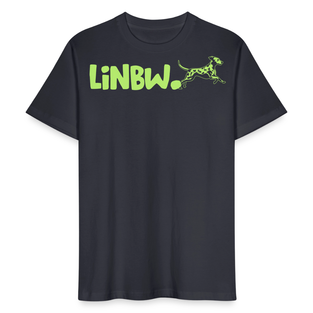 LiNBW. Männer T-Shirt Life is not just black and white - Dunkles Graublau