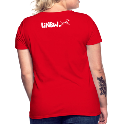 LiNBW. Frauen T-Shirt Life is not just black and white - Rot