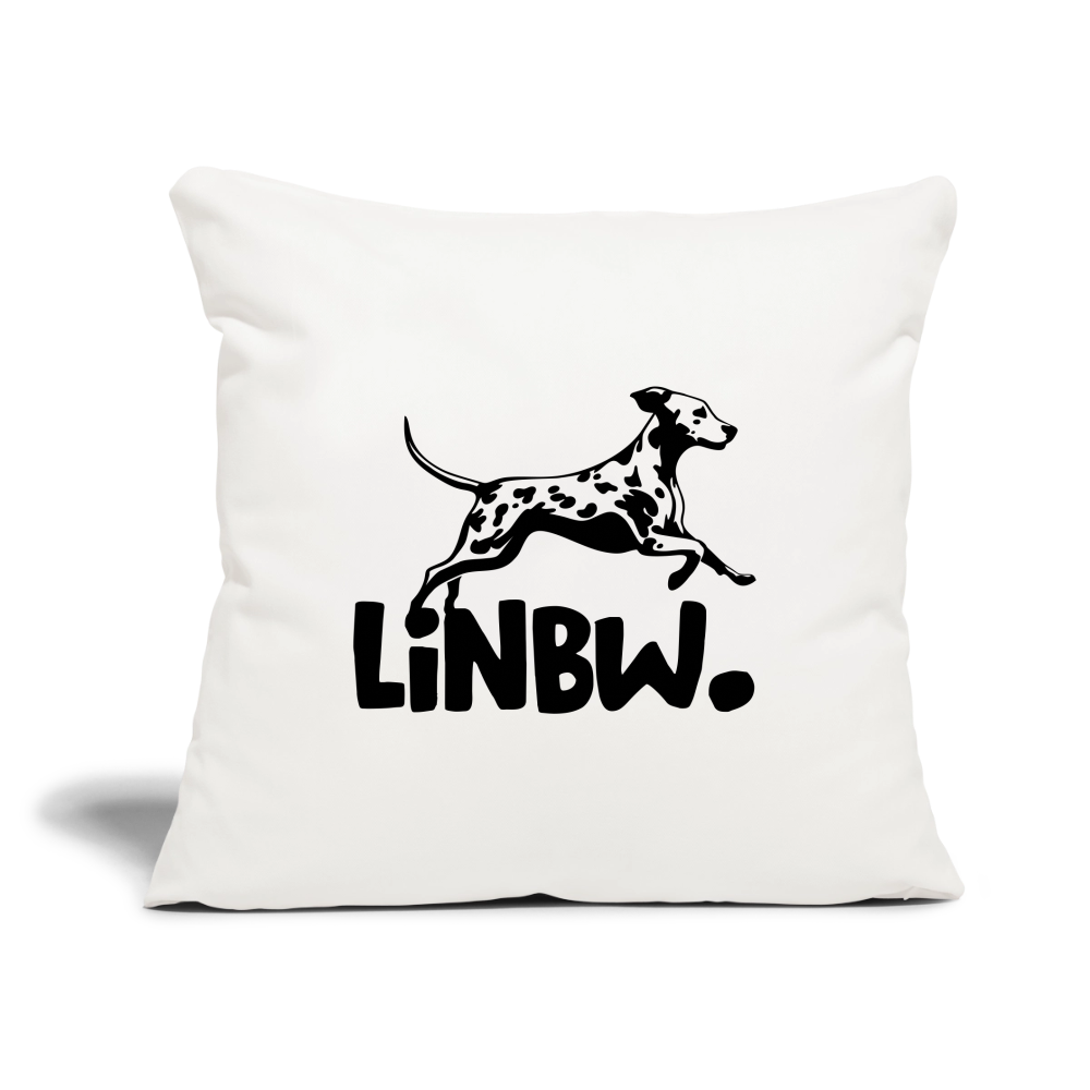 LiNBW. Kissen mit Füllung 45 x 45 cm - Naturweiß