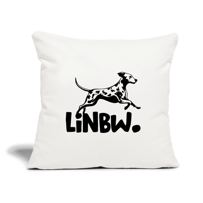 LiNBW. Kissen mit Füllung 45 x 45 cm - Naturweiß