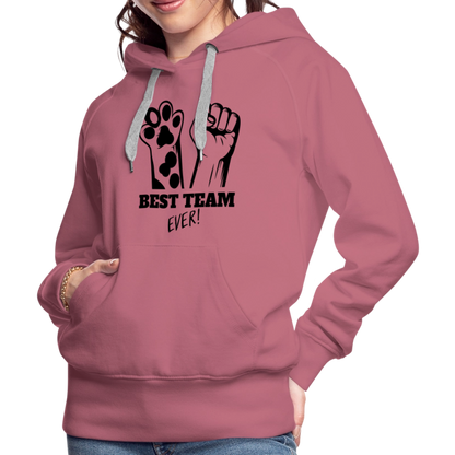LiNBW.  Frauen Hoodie Best Team Ever - Malve