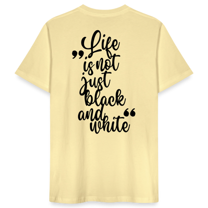 LiNBW. Männer T-Shirt Life is not just black and white - Creme