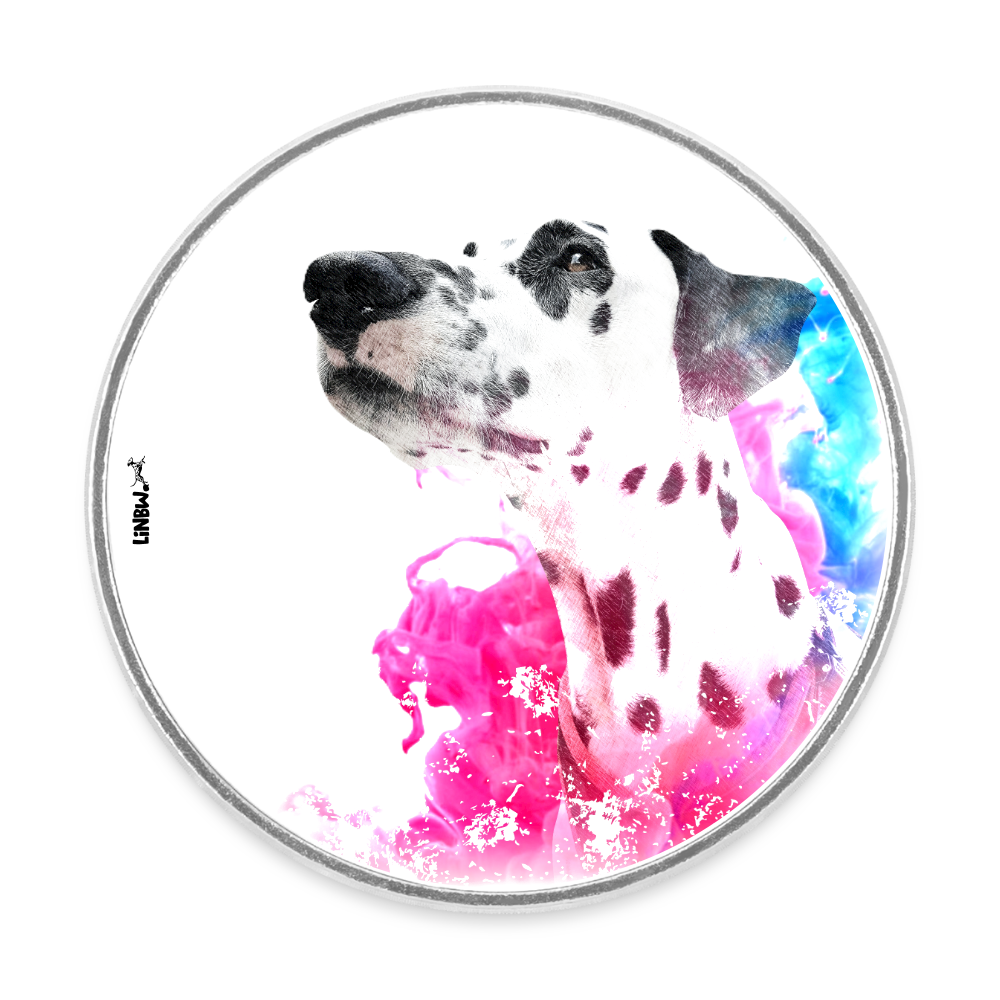 Magnet „Boa Art Edition“ – Dalmatiner trifft Farbexplosion - Weiß