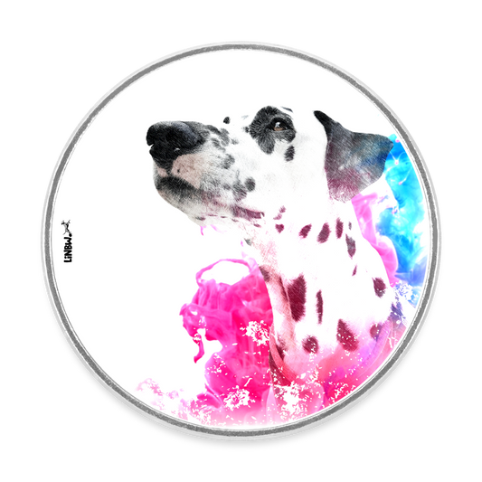 Magnet „Boa Art Edition“ – Dalmatiner trifft Farbexplosion - Weiß