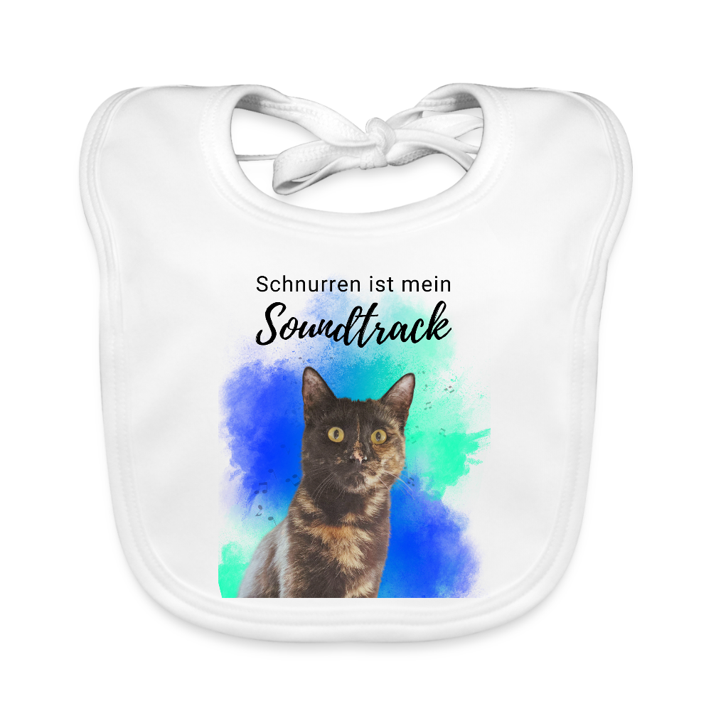 LiNBW. Lätzchen Schnurren ist mein Soundtrack - Weiß