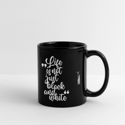 LiNBW. Keramiktasse Life is not just black and white - Schwarz