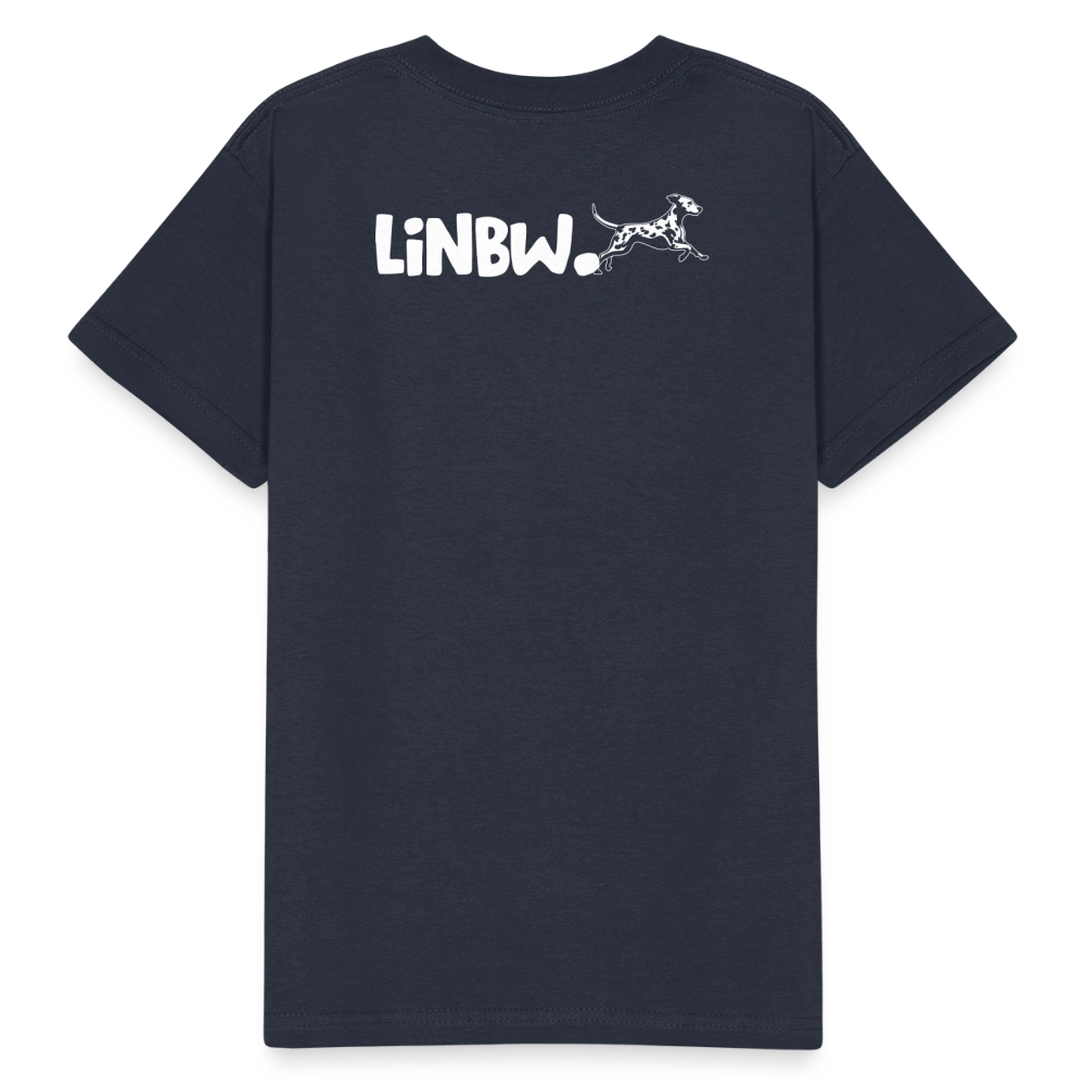 Kinder-T-Shirt – Life is not just black and white | Statement-Shirt mit Haltung - Navy