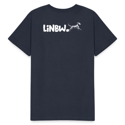 Kinder-T-Shirt – Life is not just black and white | Statement-Shirt mit Haltung - Navy