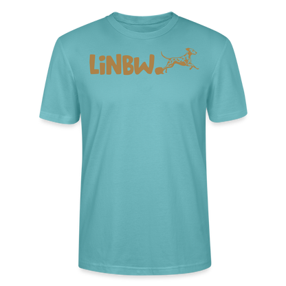 LiNBW. Männer T-Shirt Life is not just black and white - Pastelltürkis