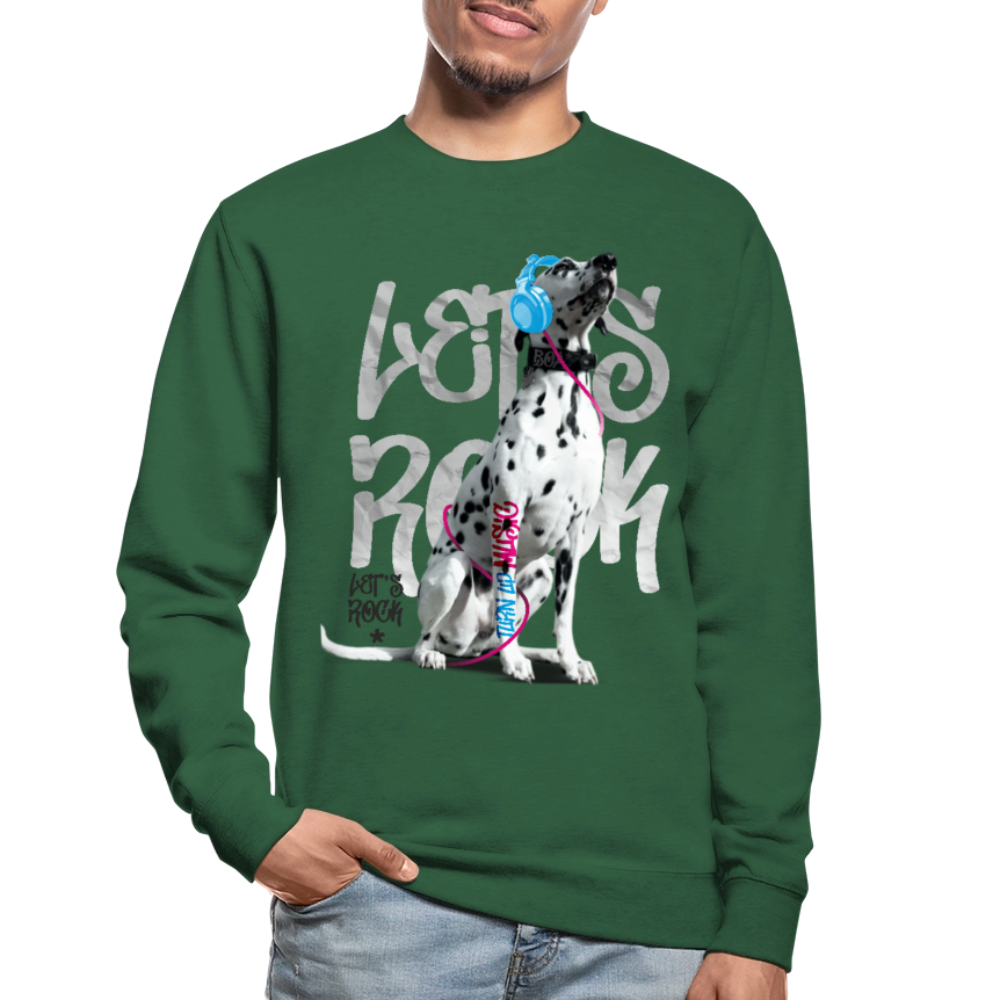 LiNBW. Männer Pullover Dalmatiner Let's Rock - Grün