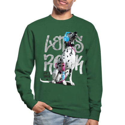 LiNBW. Männer Pullover Dalmatiner Let's Rock - Grün