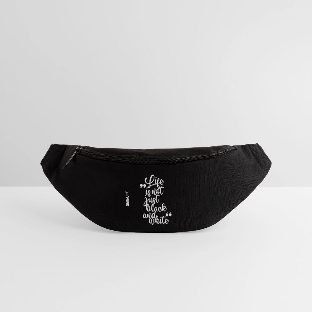 LiNBW. Gürteltasche Life is not just black and white - Schwarz