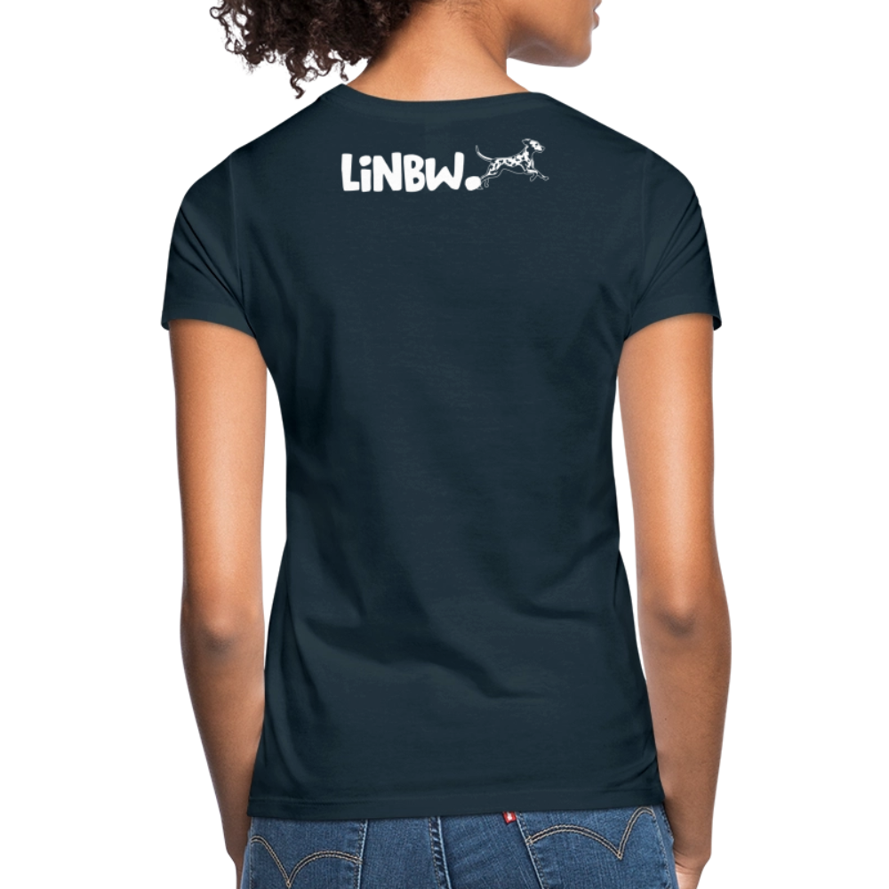 LiNBW. Frauen T-Shirt Life is not just black and white - Navy