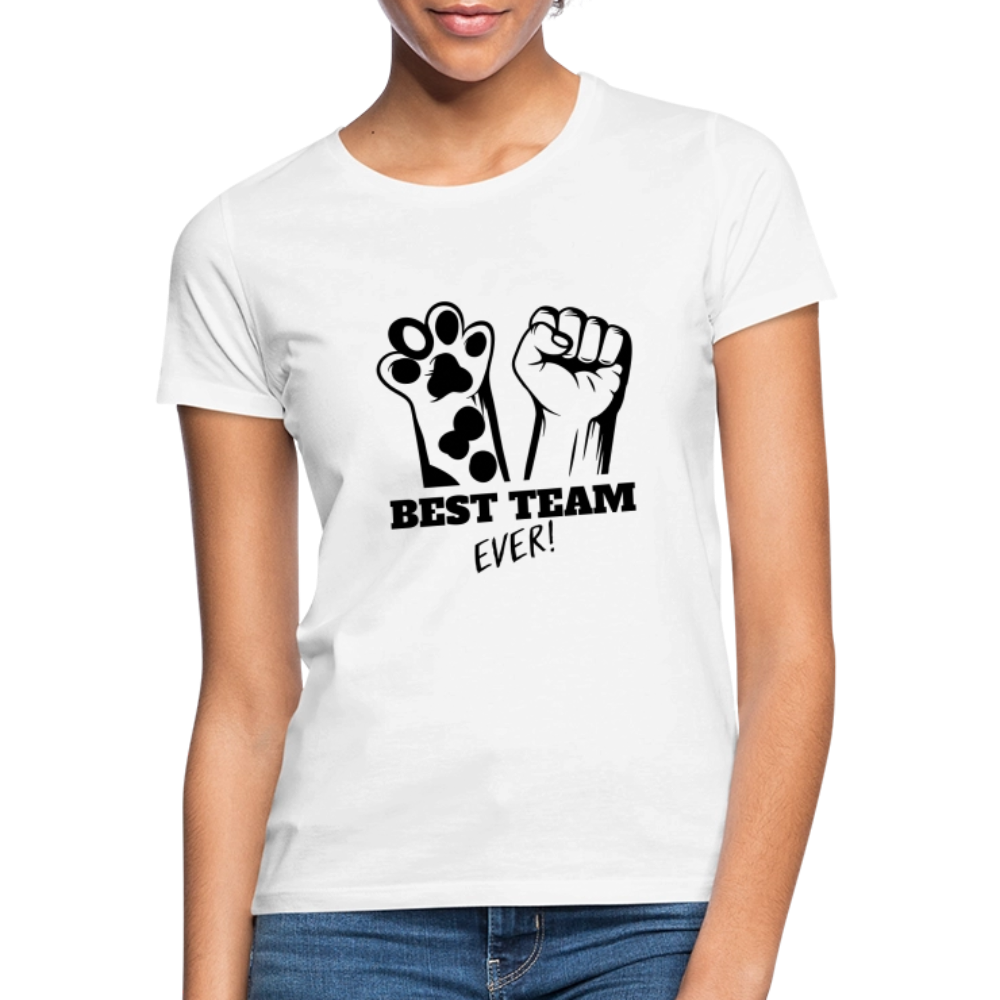 LiNBW. Frauen T-Shirt Best Team Ever - Weiß