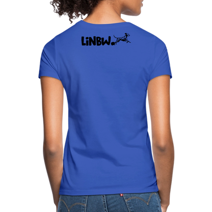 LiNBW. Frauen T-Shirt Life is not just black and white - Royalblau