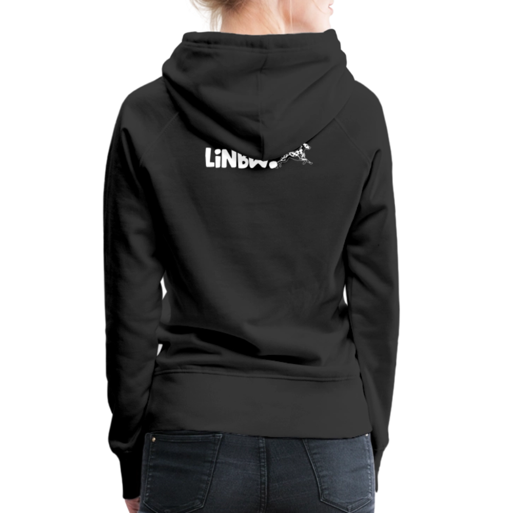 LiNBW. Frauen Hoodie Life is not just black and white - Schwarz