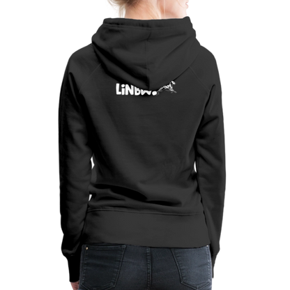 LiNBW. Frauen Hoodie Life is not just black and white - Schwarz