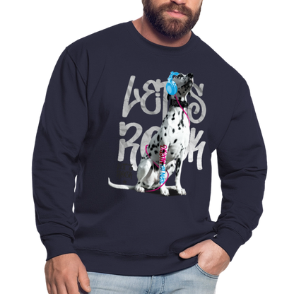 LiNBW. Männer Pullover Dalmatiner Let's Rock - Navy