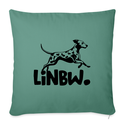LiNBW. Kissen mit Füllung 45 x 45 cm - Tanngrün
