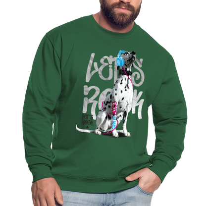 LiNBW. Männer Pullover Dalmatiner Let's Rock - Grün