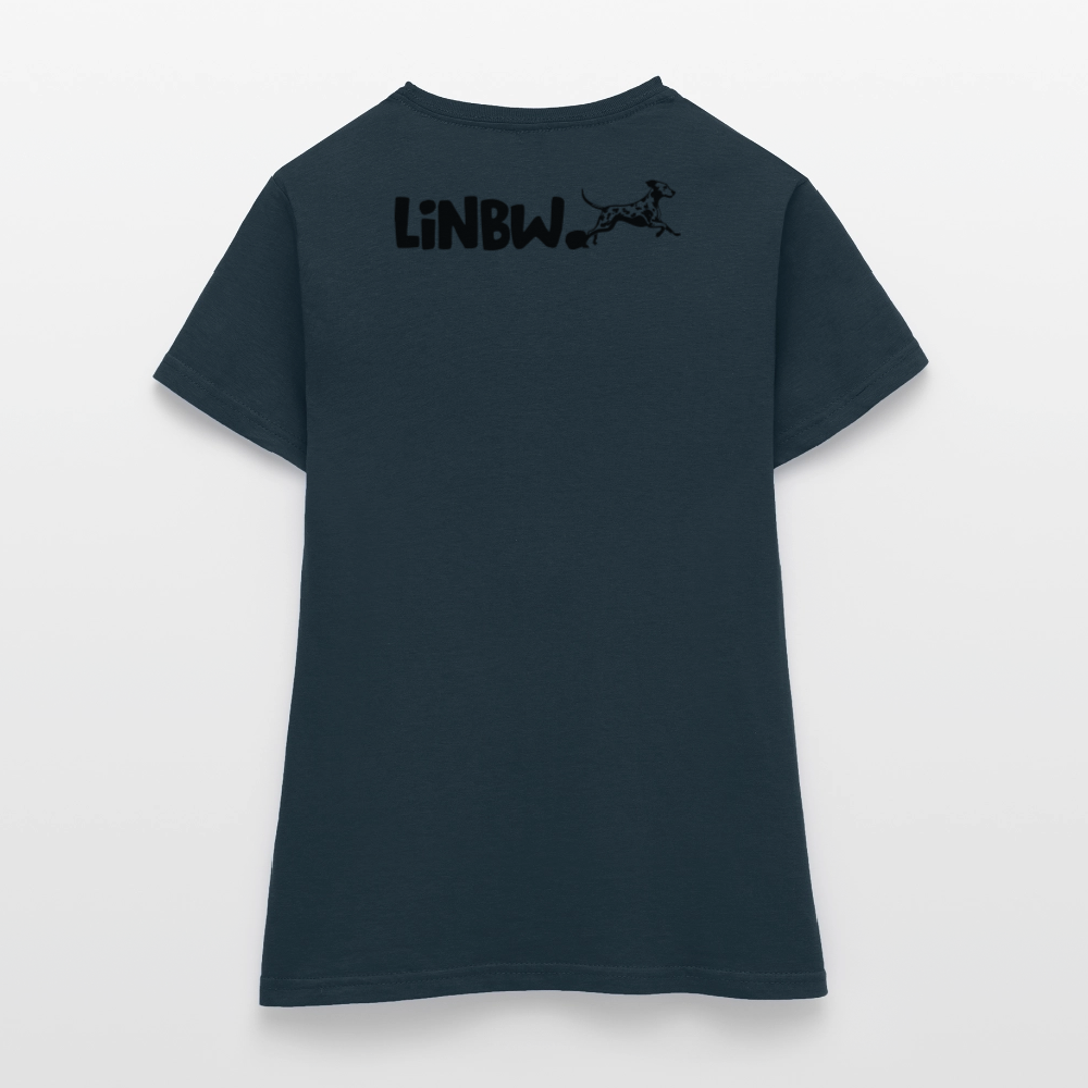 LiNBW. Frauen T-Shirt Life is not just black and white - Navy