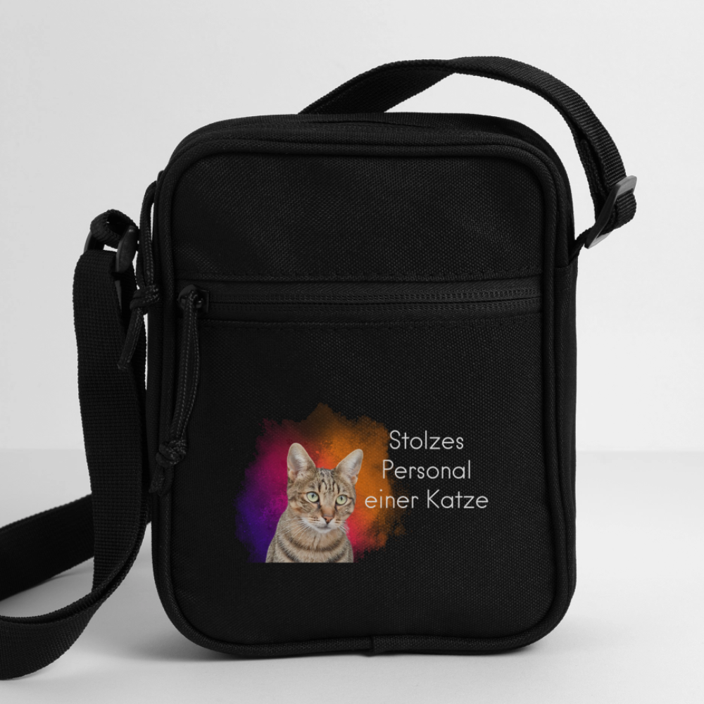 LiNBW. Crossbody Bag Stolzes Personal einer Katze - Schwarz