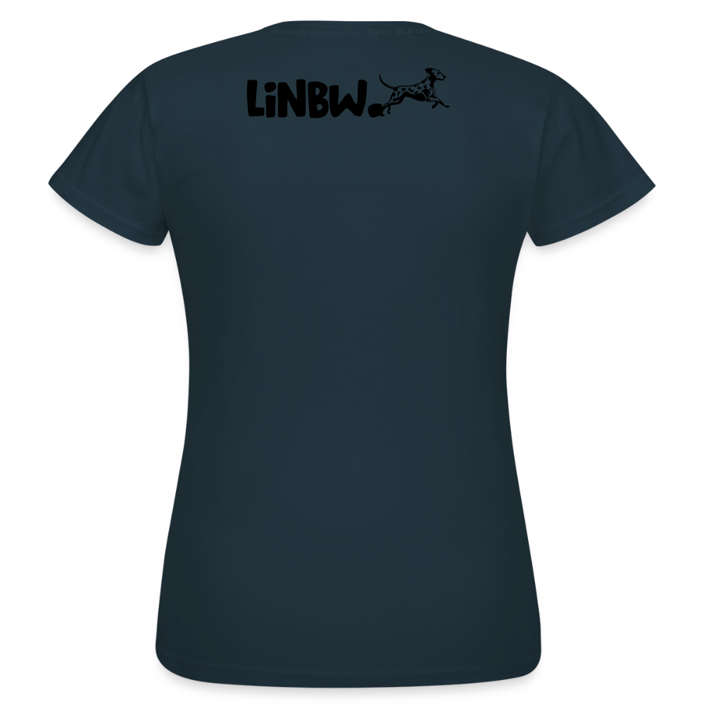 LiNBW. Frauen T-Shirt Life is not just black and white - Navy