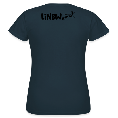 LiNBW. Frauen T-Shirt Life is not just black and white - Navy