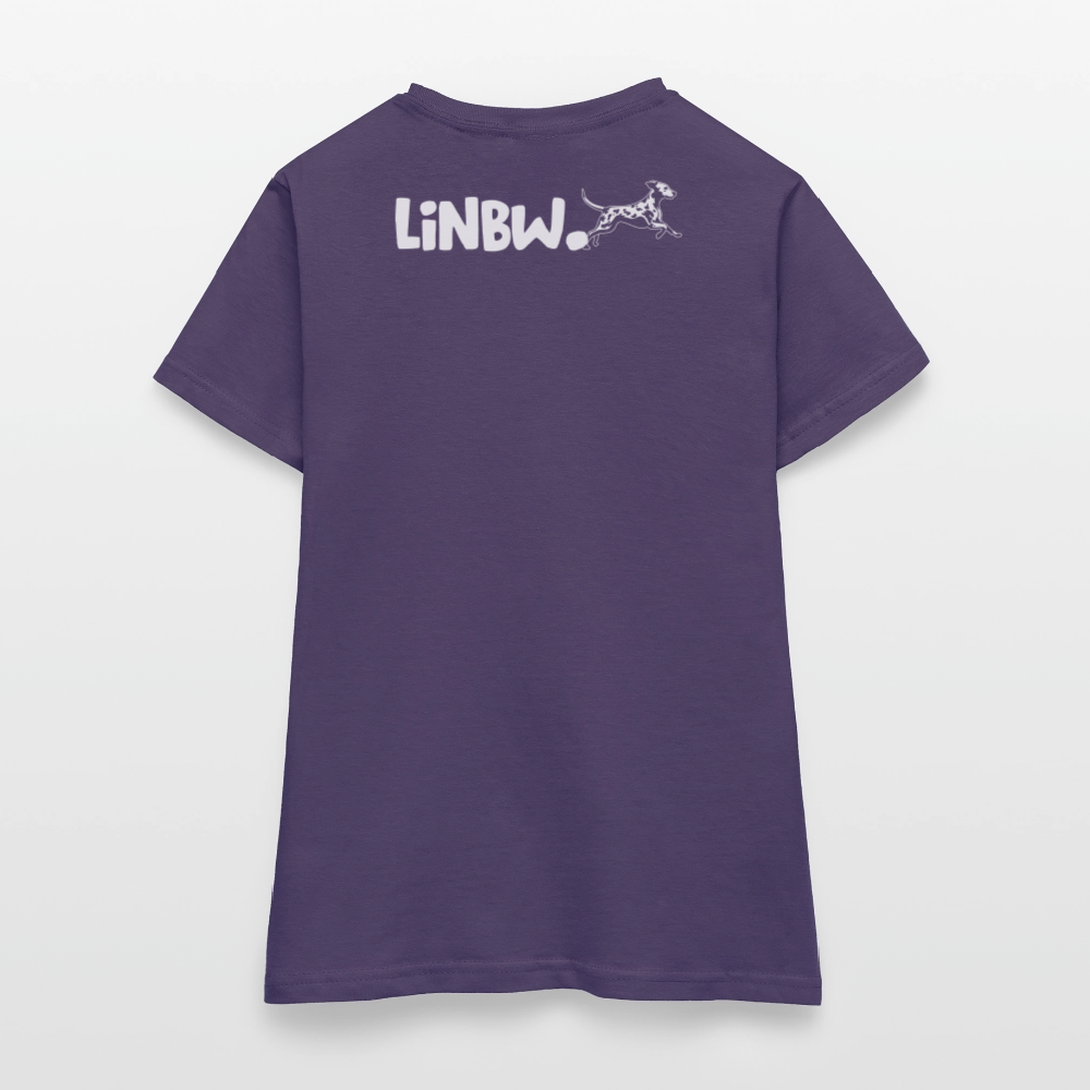 LiNBW. Frauen T-Shirt Life is not just black and white - Dunkellila