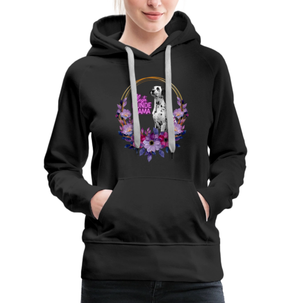 LiNBW. Frauen Hoodie Beste Hundemama - Schwarz