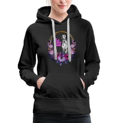 LiNBW. Frauen Hoodie Beste Hundemama - Schwarz