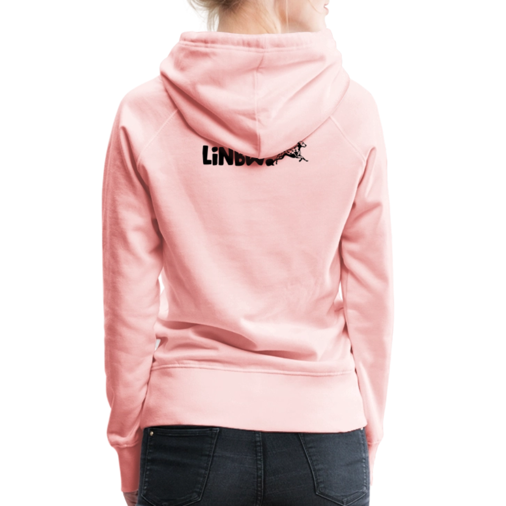 LiNBW. Frauen Hoodie Life is not just black and white - Kristallrosa
