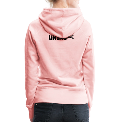 LiNBW. Frauen Hoodie Life is not just black and white - Kristallrosa