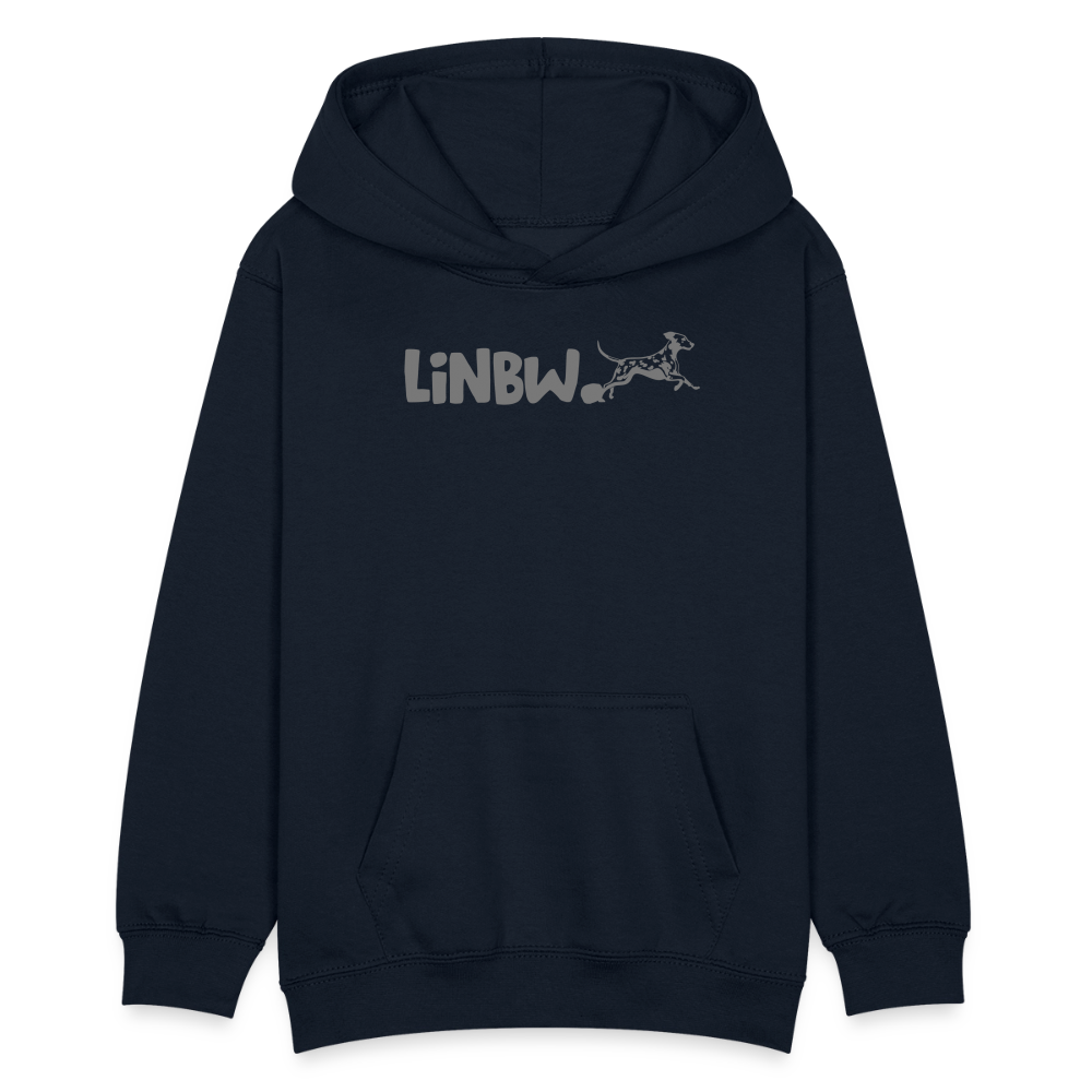 LiNBW. Teenager Hoodie Life is not just black and white - Navy