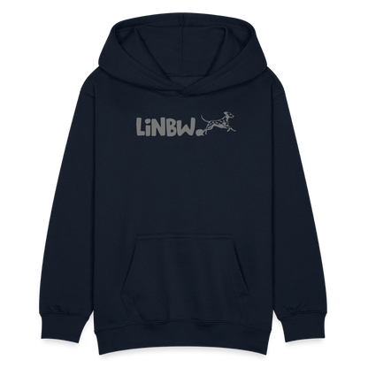LiNBW. Teenager Hoodie Life is not just black and white - Navy