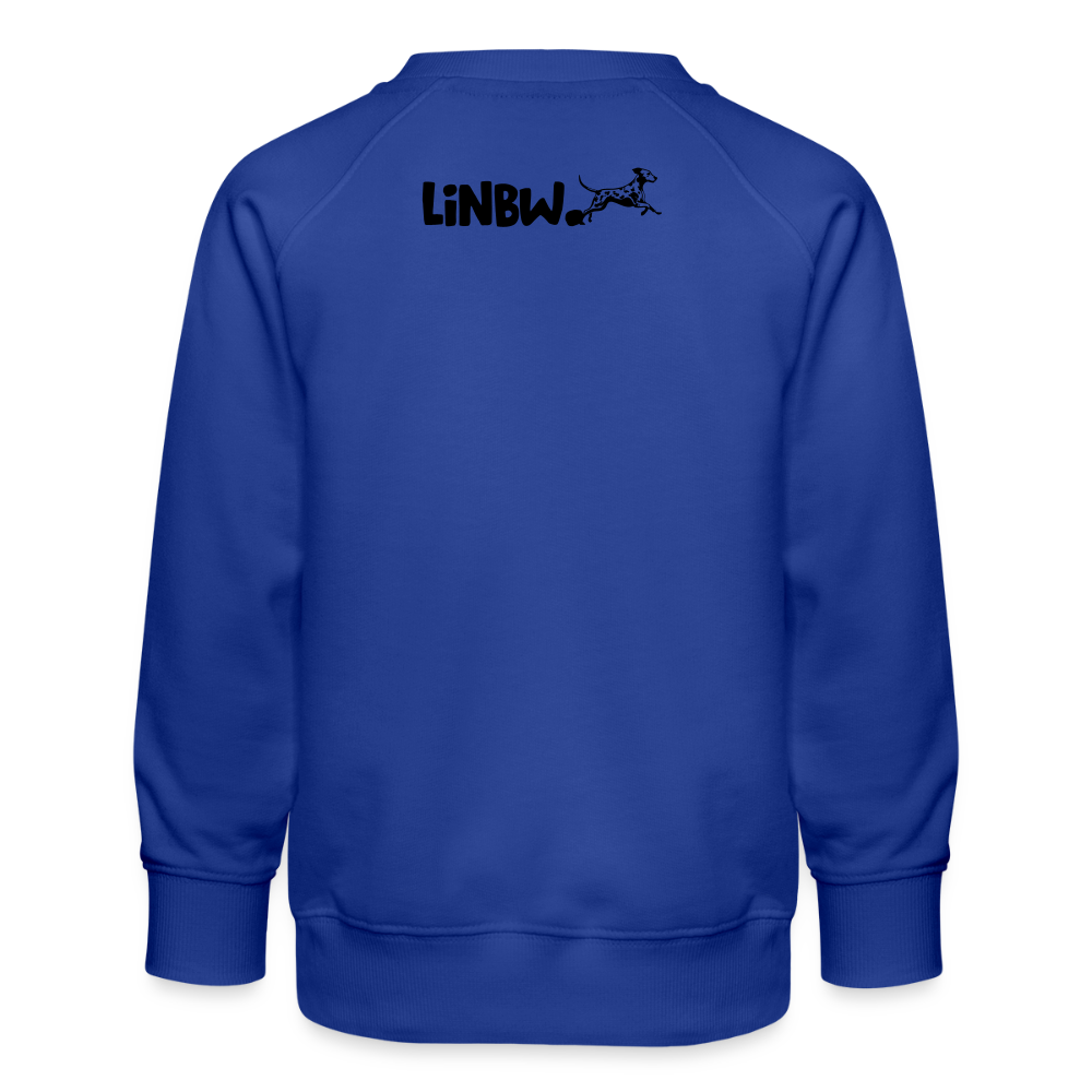 LiNBW. Kinder Pullover Life is not just black and white - Royalblau