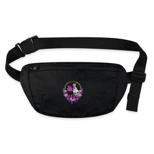 LiNBW. Recycelte Gürteltasche Dalmatiner Beste Hundemama - Schwarz