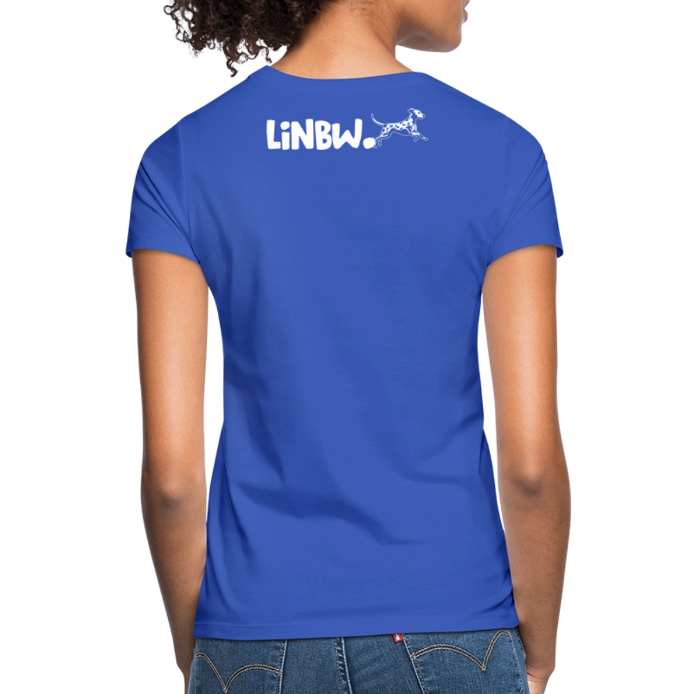 LiNBW. Frauen T-Shirt Dalmatiner Life is not just black and white - Royalblau