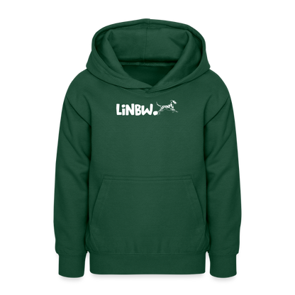 LiNBW. Teenager Hoodie Life is not just black and white - Flaschengrün