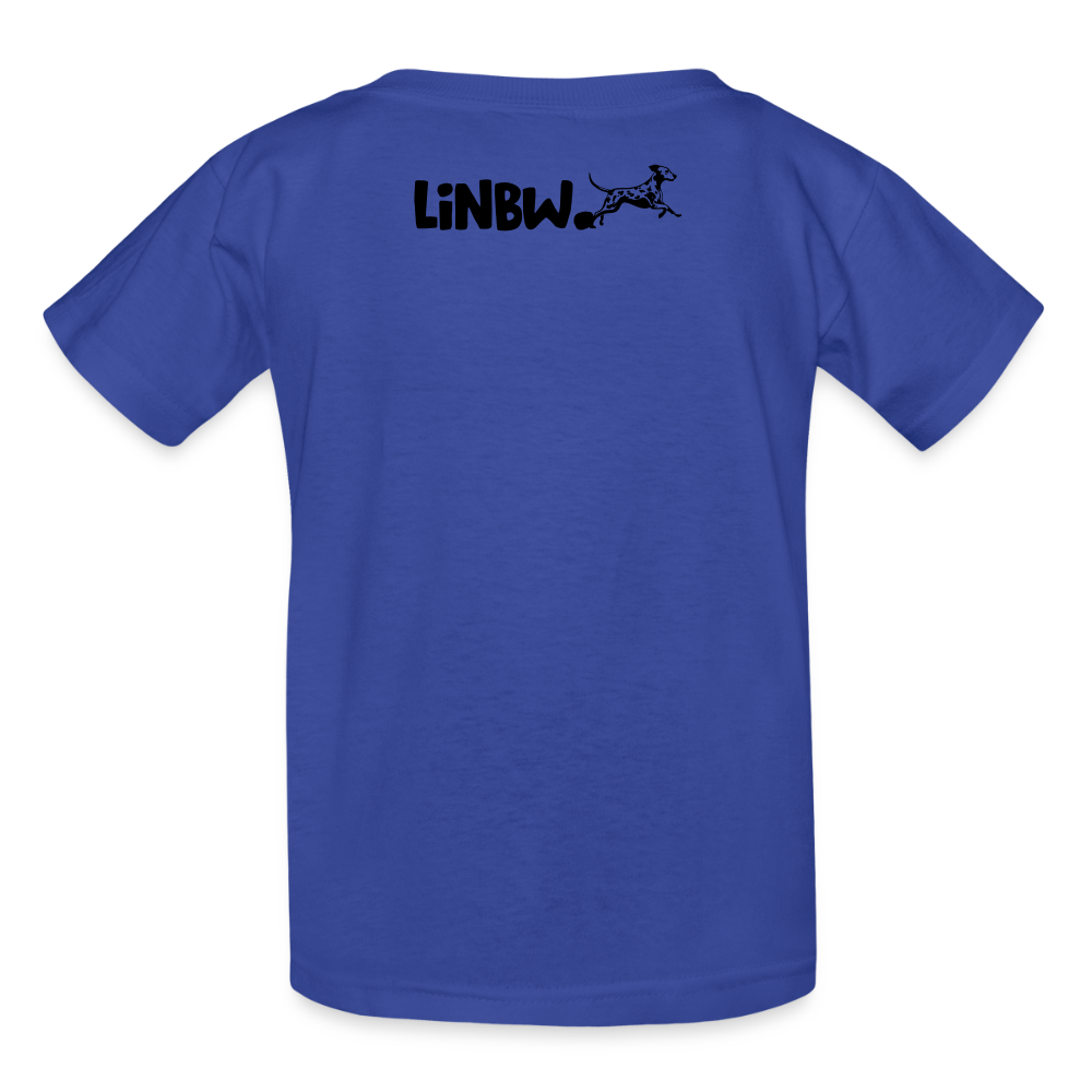 Kinder-T-Shirt – Dalmatiner in Farbe | Life is not just black and white - Royalblau