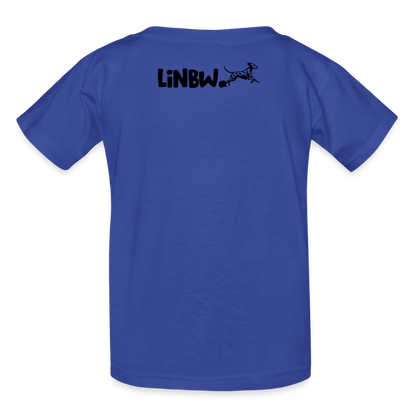 Kinder-T-Shirt – Dalmatiner in Farbe | Life is not just black and white - Royalblau